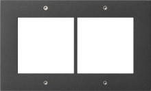 Gira 850267 Designrahmen 2-fach Türstation AP Gira TX_44 Anthrazit