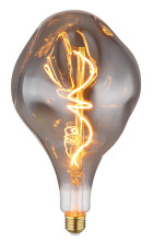 Globo Lampe E27 Leuchtmittel E27 4W Warmweiß Rauchfarben, Glas Ø16,5cm 11536S