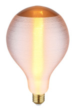 Globo Lampe E27 Leuchtmittel E27 4W Warmweiß Rauchfarben, Glas Ø13cm 11537S