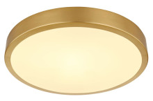 Globo Tibey LED Deckenleuchte 15W Warmweiß Messingfarben Matt, Metall Ø25cm 12381-15