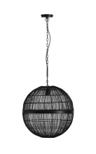 Globo Hermi Ii E27 Hängeleuchte Schwarz Matt, Metall Ø50cm 14994H3