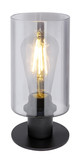 Globo Hadera E27 Tischleuchte 60W Schwarz Matt, Metall Ø10cm 15465T