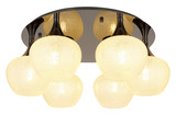 Globo Maxy E27 Deckenleuchte 6-fach 40W Schwarz-Chrom, Metall Ø18cm 15548-6DK