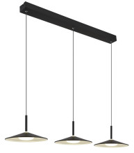Globo Lampone LED Hängeleuchte 24W Neutralweiß Schwarz Matt, Metall Ø25cm 15635S-3