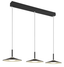Globo Lampone LED Hängeleuchte 24W Neutralweiß Schwarz Matt, Metall Ø25cm 15635S-3H
