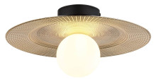 Globo Riga G9 LED Deckenleuchte Schwarz Matt, Metall Ø33cm 15636D