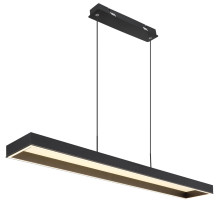 Globo Sola LED Hängeleuchte 70W CCT Schwarz Matt, Metall Fernbedienung Nachtlicht Memoryfunktion 120cm 15643