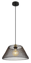 Globo Baku E27 Hängeleuchte 40W Schwarz Matt, Metall Ø36cm 15646H1