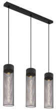 Globo Hans E27 Hängeleuchte 3-fach 40W Schwarz Matt, Metall Ø9,5cm 15649-3H