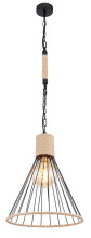 Globo Halia E27 Hängeleuchte 60W Schwarz Matt, Metall Ø35cm 15676H1