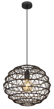 Globo Senni E27 Hängeleuchte Schwarz Matt, Metall Ø39cm 15689H1