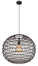 Globo Senni E27 Hängeleuchte 15W Schwarz Matt, Metall Ø59cm 15689H2