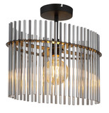 Globo Gorley E27 Deckenleuchte 60W Schwarz Matt, Metall 34cm 15698D2
