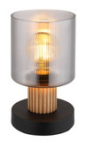 Globo Aleidis E27 Tischleuchte 25W Schwarz Matt, Metall Ø12cm 15768T