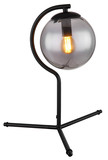 Globo Porry E14 Tischleuchte 25W Schwarz Matt, Metall Ø15cm 15869T