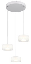 Globo Belinda LED Hängeleuchte 18W Neutralweiß Weiß Matt, Metall Ø15cm 16024-3W