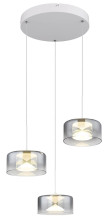 Globo Belinda LED Hängeleuchte 18W Neutralweiß Weiß, Metall Ø15cm 16024-3WR