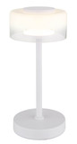 Globo Belinda LED Tischleuchte 6W Neutralweiß Weiß Matt, Metall Ø15cm 16024TW