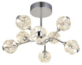 Globo Virina LED Deckenleuchte 68W Warmweiß Verchromt, Metall 38cm 16047-8DC