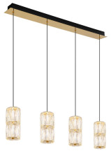Globo Stefanie LED Hängeleuchte 35W Warmweiß Goldfarben Antik, Metall Ø9,5cm 16051-4