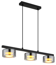 Globo Higgins GX53 Hängeleuchte 3-fach 6W Warmweiß Schwarz Matt, Metall Ø13cm 16055-3HS