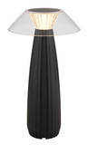 Globo Illumi LED Tischleuchte 1W Warmweiß Schwarz Matt Ø15,4cm 21021B