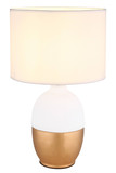 Globo Valentino E14 Tischleuchte 40W Weiß, Keramik Ø25cm 21627W
