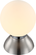 Globo 21928 Kitty LED Tischleuchte 4W Nickel matt warmweiss