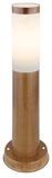 Globo Boston E27 Außenleuchte IP44 Holzoptik, Edelstahl Ø7,6cm 3158W