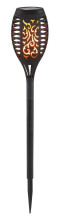 Globo Solarleuchte LED Solarleuchte 3-er Set 0,1W Warmweiß IP44 Schwarz, Kunststoff Ø7,5cm 33536-3