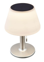 Globo Solarleuchte LED Solarleuchte 10-fach 0,2W Warmweiß IP44 Edelstahl Ø20cm 33548G