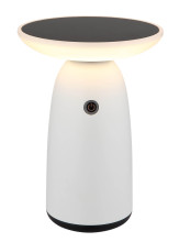 Globo Solarleuchte Aluminium Weiß, 1Xled LED Solarleuchte 10W Warmweiß IP54 Weiß Matt, Aluminium Memoryfunktion Ø16cm 36625W