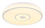 Globo Astania LED Deckenleuchte 24W Warmweiß Weiß, Metall Sparkle-Dekor Ø38cm 41264