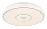 Globo Astania LED Deckenleuchte 24W Neutralweiß Weiß, Metall Sparkle-Dekor Ø38cm 41264K