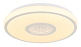 Globo Astania LED Deckenleuchte 24W Warmweiß Weiß, Metall Sparkle-Dekor Memoryfunktion Ø38cm 41264T