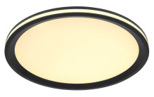 Globo Belissa LED Deckenleuchte 30W Warmweiß Schwarz Matt, Metall Memoryfunktion Ø30cm 41588D