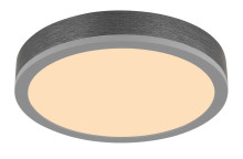 Globo Doro LED Deckenleuchte 12W Warmweiß Silberfarben, Aluminium Ø30cm 416080AD1R