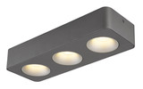 Globo Hangarau LED LED Strahler 14W Warmweiß Grau Dunkel, Aluminium 5,5cm 43100-3