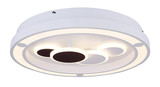 Globo Kolli LED Deckenleuchte 50W CCT Weiß, Metall Fernbedienung Nachtlicht Memoryfunktion Ø48cm 48405-50