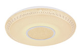 Globo Klemens LED Deckenleuchte 40W CCT Weiß, Metall Fernbedienung Nachtlicht Sparkle-Dekor Memoryfunktion Ø50cm 48411-40RGB