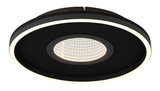 Globo Emory LED Deckenleuchte 40W Warmweiß Schwarz Matt, Metall Memoryfunktion Ø39,7cm 48561-40