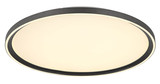 Globo Dublin LED Deckenleuchte 48W CCT Grau, Aluminium Gebürstet Fernbedienung Nachtlicht Memoryfunktion Ø50cm 48802-48