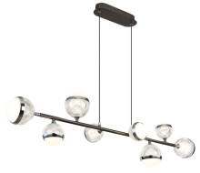 Globo Untsy LED Hängeleuchte 56W CCT Titanfarben Gebürstet, Metall Fernbedienung Nachtlicht Memoryfunktion 120cm 56011-8