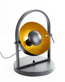 Globo Ole E14 Tischleuchte 40W Grau, Metall Ø20cm 56150145