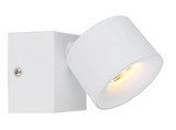 Globo Rae LED LED Strahler 6W Warmweiß Weiß Matt, Metall Ø7,2cm 56961-1W