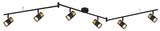 Globo Brisbon GU10 Strahler 6-fach 25W Schwarz Matt, Metall Ø5,5cm 57850-6