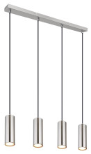 Globo Robby GU10 Hängeleuchte 4-fach 35W Nickel Matt, Metall Ø6cm 57911-4H