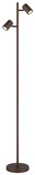 Globo James GU10 Stehleuchte 2-fach 5W Bronzefarben Matt, Metall Ø6cm 57919S