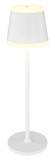 Globo Ridley LED Tischleuchte 4,60W Warmweiß IP54 Weiß Matt, Metall Ø11cm 58433W