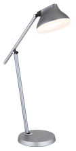 Globo Halvar LED Tischleuchte 8W Neutralweiß Grau Matt, Aluminium Memoryfunktion Ø15cm 58437G